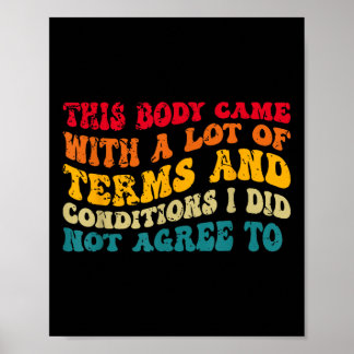 Dit orgaan kwam met veel voorwaarden en bepalingen poster