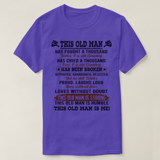 Dit oude Man T-shirt (Design voorkant)