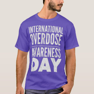 Dit Paarse Ribbon International Overdosis Awarenu T-shirt