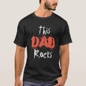 Dit pap Rocks t-shirt rockcadeau voor pap (Voorkant)