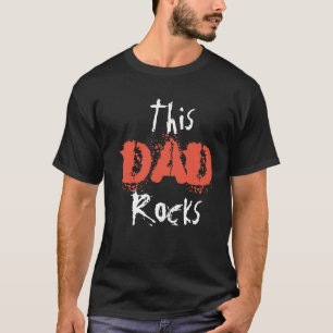 Dit pap Rocks t-shirt rockcadeau voor pap