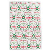 Dit Parlement gelooft in Santa Fun Green en Red Medium Cadeauzakje (Voorkant)