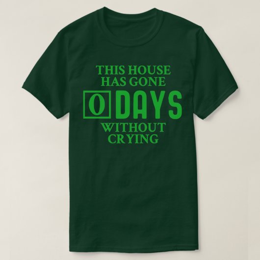 Dit Parlement heeft 0 dagen gegeten zonder te hoev T-shirt (Design voorkant)