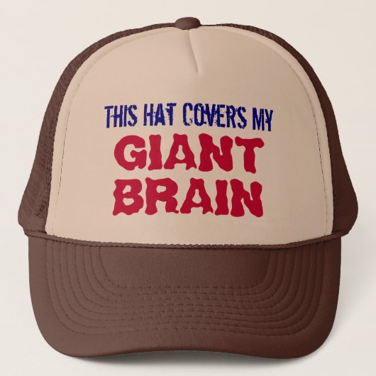 Dit Pet Hoesje mijn GASTHEER BRAIN Trucker Hat (br (Voorkant)