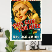 Dit Pistool voor hire -  Poster van 1942 film (Thuiskantoor)