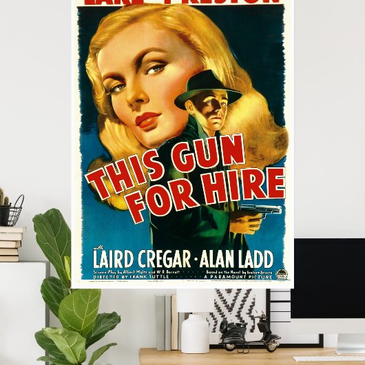 Dit Pistool voor hire -  Poster van 1942 film (Thuiskantoor)