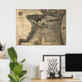 Dit Plan van de Stad Philadelphia - 1797 Poster (Thuiskantoor)