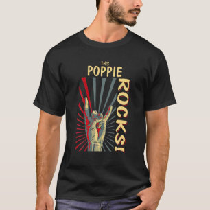 Dit Poppie Rocks  Retro concert 70S 80S Fu T-shirt