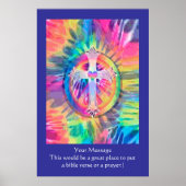 Dit Poster aanpassen - Tye Dye Cross (Voorkant)