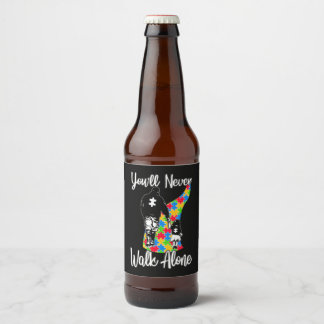 Dit prachtige ontwerp voor een vader en dochter gr bier etiket