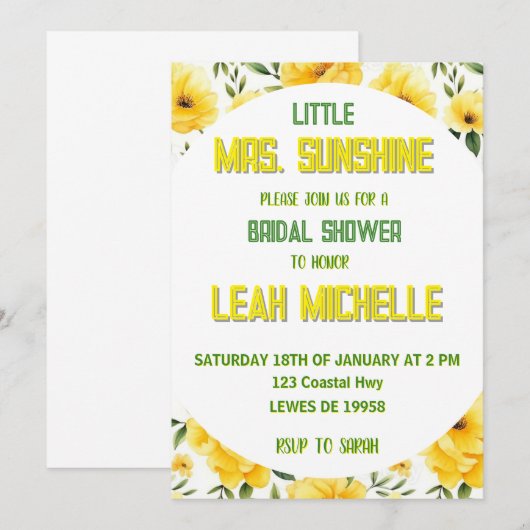 Dit prachtige ontwerp zal de dag zeker opvrolijken kaart (Voorkant / Achterkant)