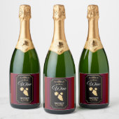 Dit premium wijnlabel sparkling wijnetiket (Flessen)