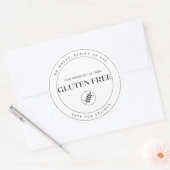 Dit product is 100% glutenvrij - coeliakie ronde sticker (Envelop)