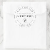 Dit product is 100% glutenvrij - coeliakie ronde sticker (Tas)
