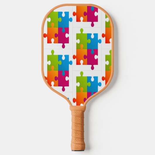 "Dit puzzel" Pickleball Paddle (Voorkant)