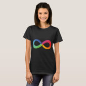 Dit regenboogoneindige shirt symboliseert wat het (Voorkant volledig)