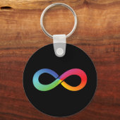 Dit regenboogoneindigheid ontwerp kan zoveel symbo sleutelhanger (Voorkant)