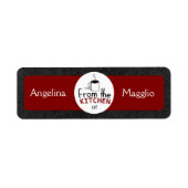 Dit retro gerecht komt van jou! Custom Etiket (Voorkant)