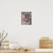 Dit rode roos Poster (Keuken)