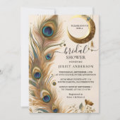 Dit rustieke Aziatische Sky Cloud Peacock Vrijgeze Kaart (Voorkant)