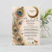 Dit rustieke Aziatische Sky Cloud Peacock Vrijgeze Kaart (Staand voorkant)