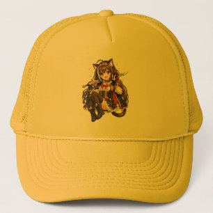 Dit schattige pastel anime meisje Hoed Trucker Pet