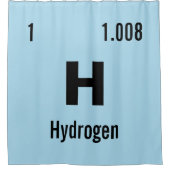 Dit scheikundige element aanpassen douchegordijn (Voorkant)