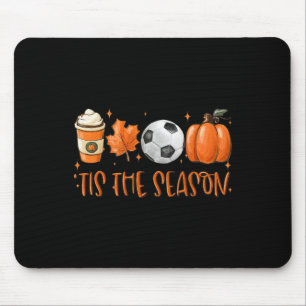 Dit seizoen de Herfst Latte Pumpkin Spice Soccer T Muismat