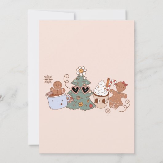 Dit seizoen Groovy Cookies Kerstfeest Kaart (Achterkant)