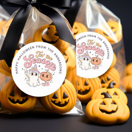 Dit seizoen Halloween Groovy Treat Bag Sticker