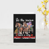 Dit seizoen hebben we een heel mooi kerstpaard kaart (Gele Bloem)