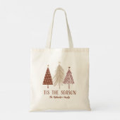 Dit seizoen is de kerstboom vakantie Elegant Chic Tote Bag (Achterkant)