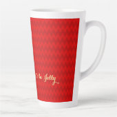 Dit seizoen is Jolly Kerstmis Red Modern Latte Mok (Rechts)