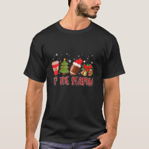 Dit seizoen kerstboom licht Football gezellig T-shirt