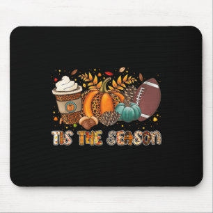 Dit seizoen pompoen kruiden Football Halloween Th Muismat