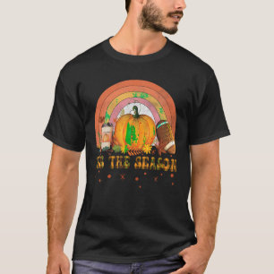 Dit seizoen pompoen taart kruiden Football Herfst T-shirt