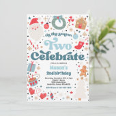 Dit seizoen vieren we de verjaardag van Kerstmis Kaart (Staand voorkant)