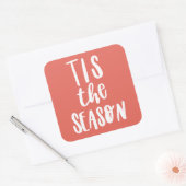 Dit seizoen vierkante sticker (Envelop)