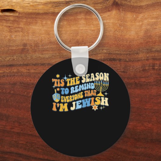 Dit seizoen voor iedereen die Joods Chanoeka is Sleutelhanger (Voorkant)