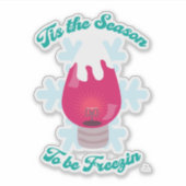 Dit seizoen wordt Freezin Epic Holiday Slogan Sticker (Voorkant)