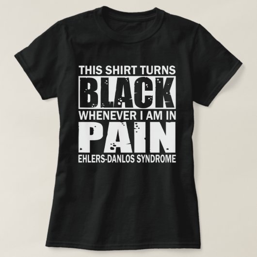 Dit Shirt Draait Zwart EDS Bewustzijn (Design voorkant)