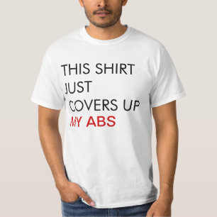 Dit Shirt Hoesje gewoon mijn Abs Mannen T-Shirt