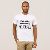 Dit shirt identificeert zich als SCHOON (Voorkant volledig)
