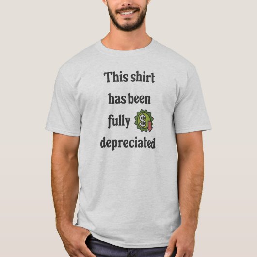 Dit Shirt is volledig afgeschreven boekhouder (Voorkant)