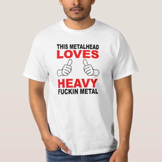 Dit Shirt van de Waarde van Metalhead (Voorkant)