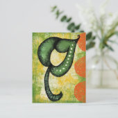 Dit singular Leaf Briefkaart (Staand voorkant)