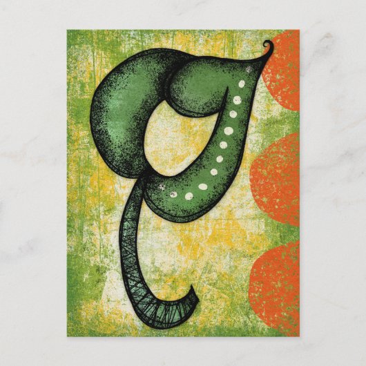 Dit singular Leaf Briefkaart (Voorkant)