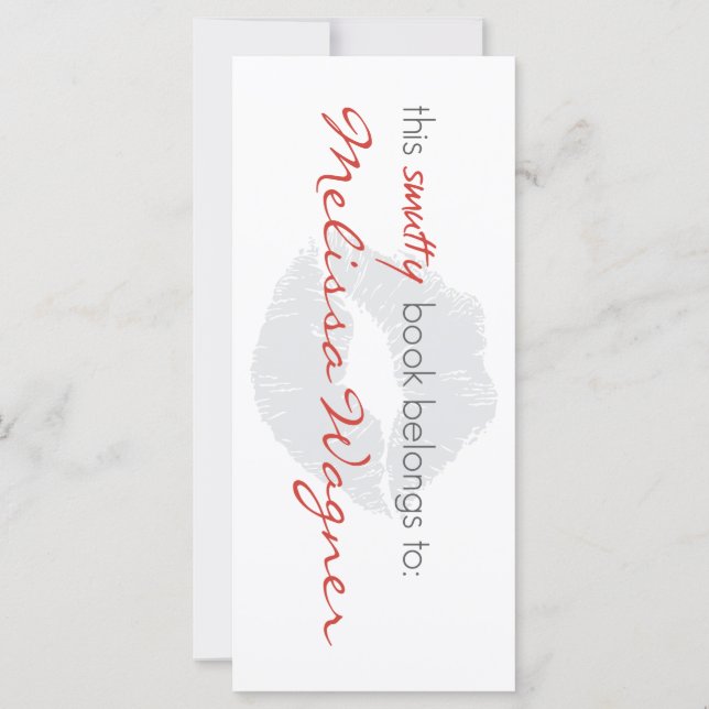 Dit Smutty Book maakt deel uit van de boekenkaart (Achterkant)