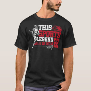 Dit sportleggende is nu 22 Lacrosse Game 22e biB T-shirt