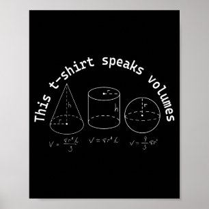 Dit spreekt boekdelen Funny Maths Science Geeky Pu Poster